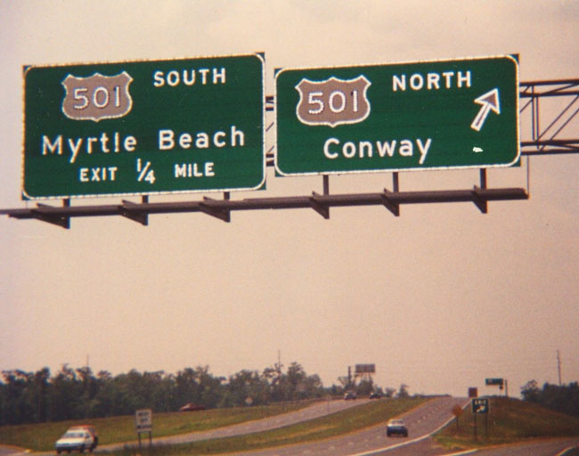 Conway, SC: Exit For Conway, SC