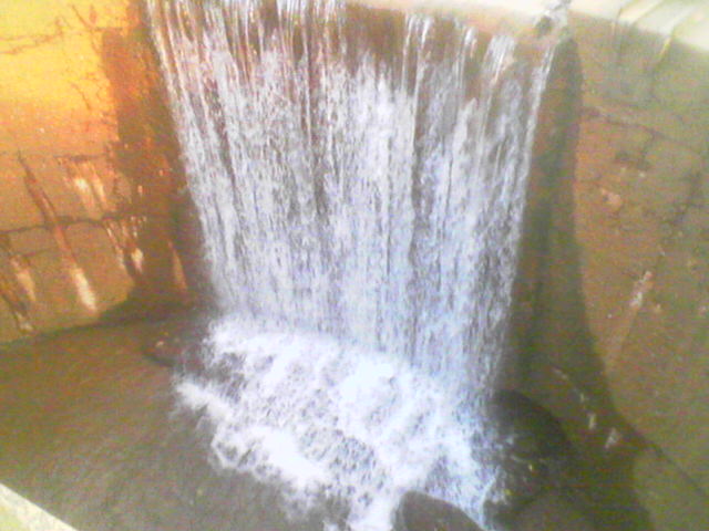 Matawan, NJ: The water fall on main street across from Quick Check