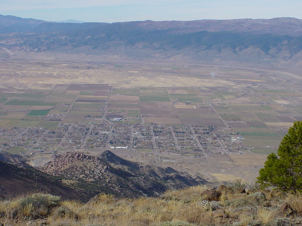 Monroe, UT: Looking West over Monroe, Utah