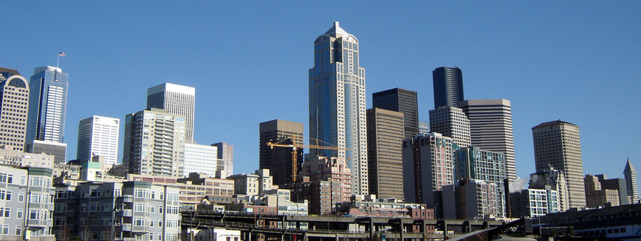 Seattle, WA: seattle downtown pier view