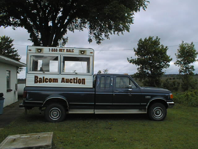 Elmore, MN: Balcom Auction Company Auction Topper "Have Gavel will Travel"