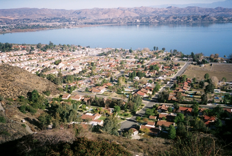 Lake Elsinore, CA: On State road 74 above Lake Elsinore, California January 2006