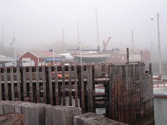 Vinalhaven, ME: Boatyard at ferry station in rockland