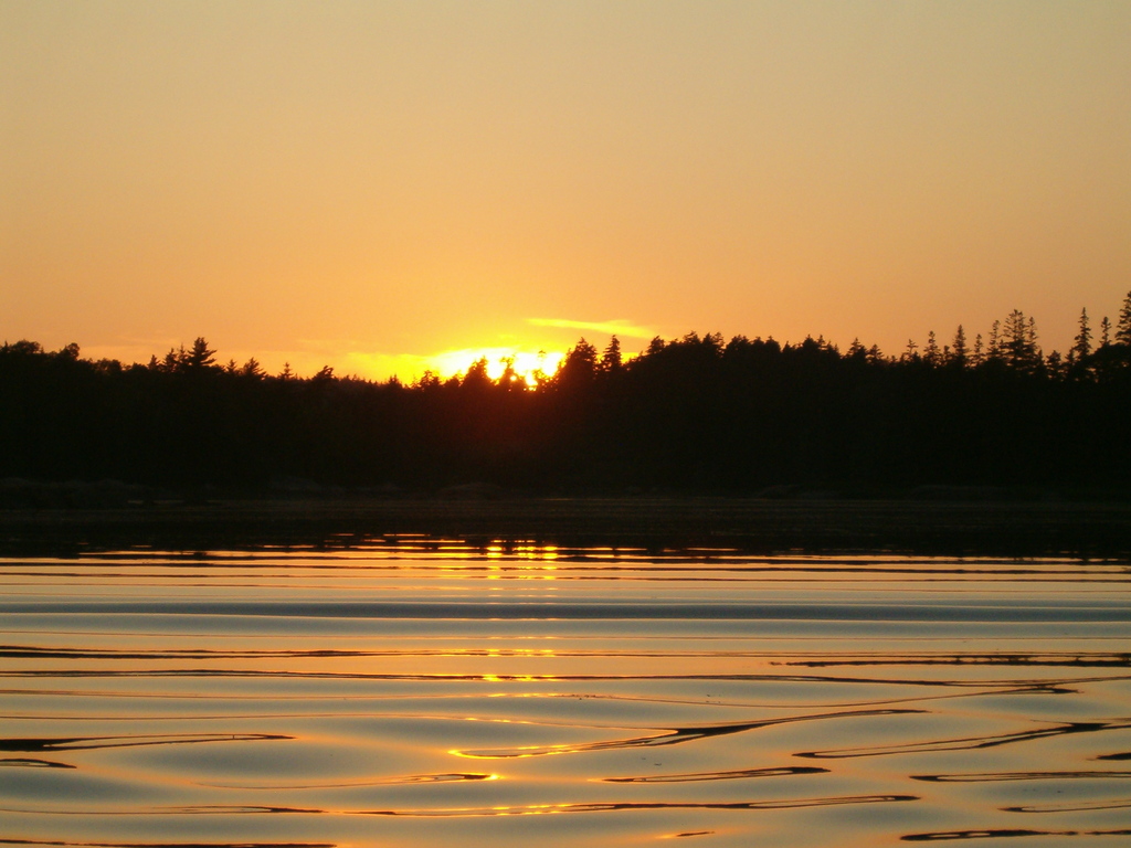 Vinalhaven, ME: sunset on the penobscot