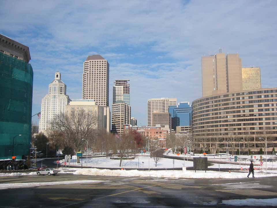 Hartford, CT: The Central Business District skyline