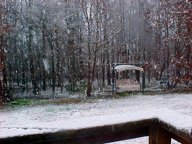 Tatum, TX: Betts Backyard-Snow in Tatum - Yes it Does Snow in Texas