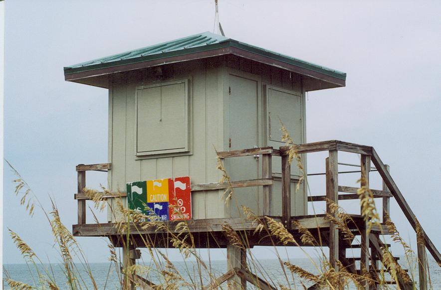 Fort Pierce North, FL: Life guard house on north beach