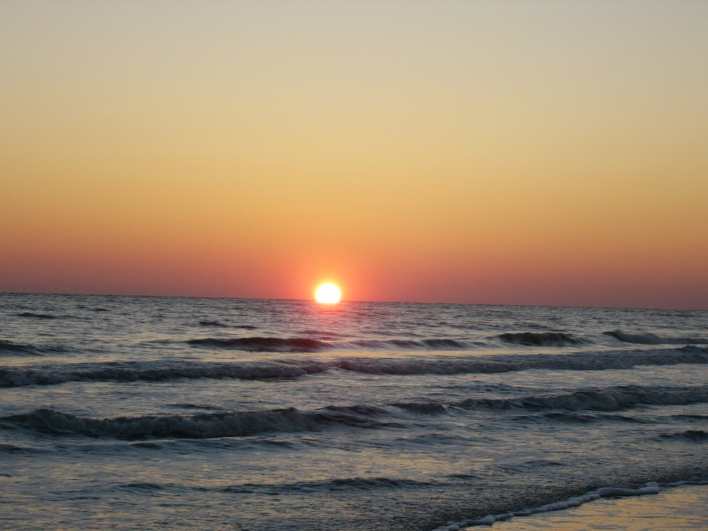 Oak Island, NC: Another Sunset at the beach.