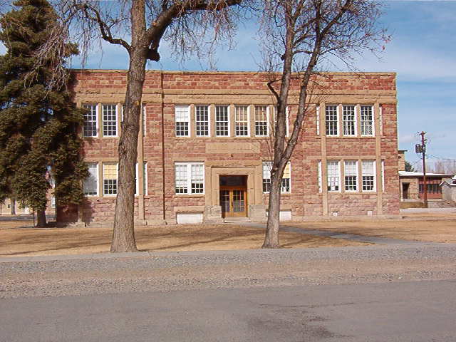 Cowley, WY: Cowley Community Building, referred to as the Cowley Gym