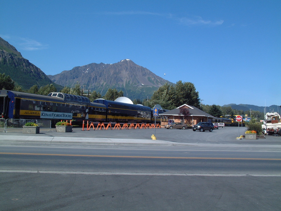 Seward, AK ALASKA RAILROAD DEPOT IN SEWARD photo, picture, image