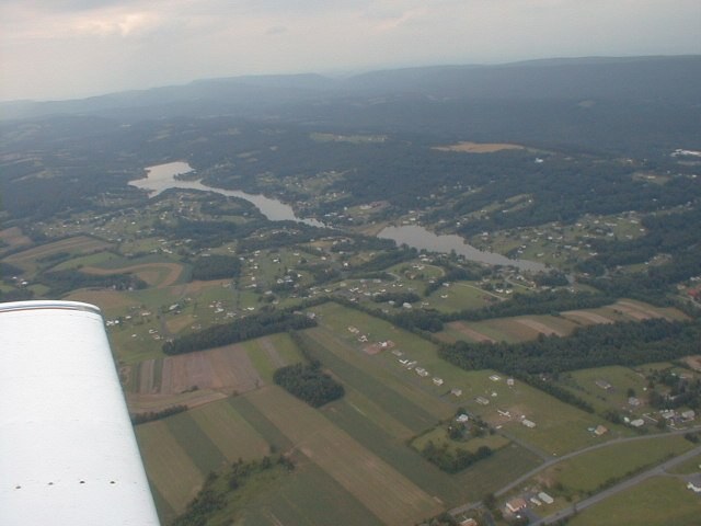 Lake Wynonah, PA: Aerial photo of Lake Wynonah