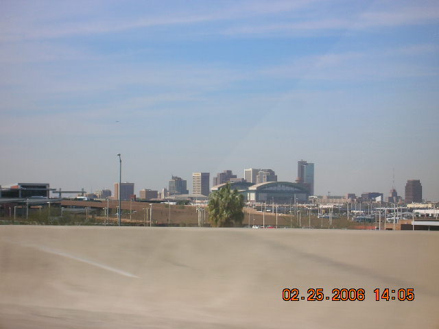 Phoenix, AZ: The city taken from highway 51
