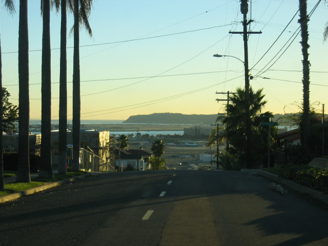 San Diego, CA: Point Loma at Sunset (from Mission Hills)