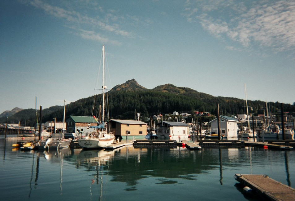 Cordova, AK: Mt. Eyak from the Small Boat Harbor