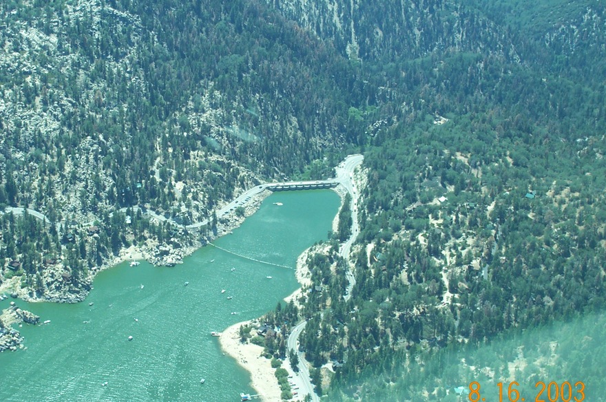 Big Bear Lake, CA Big Bear Lake dam photo, picture, image (California