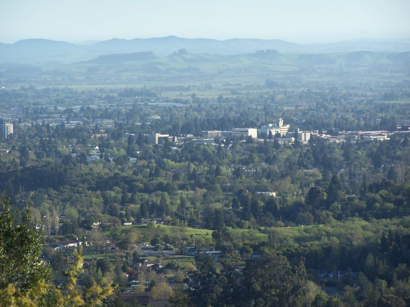 Santa Rosa, CA: View From Fountain Grove