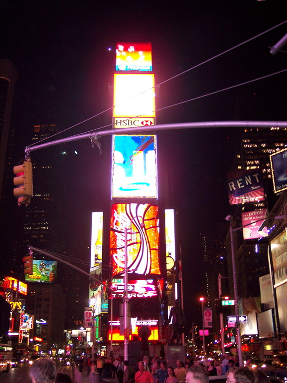 New York, NY: Times Suare at night