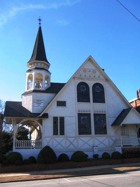 Americus, GA: Presbyterian Church, downtown Americus