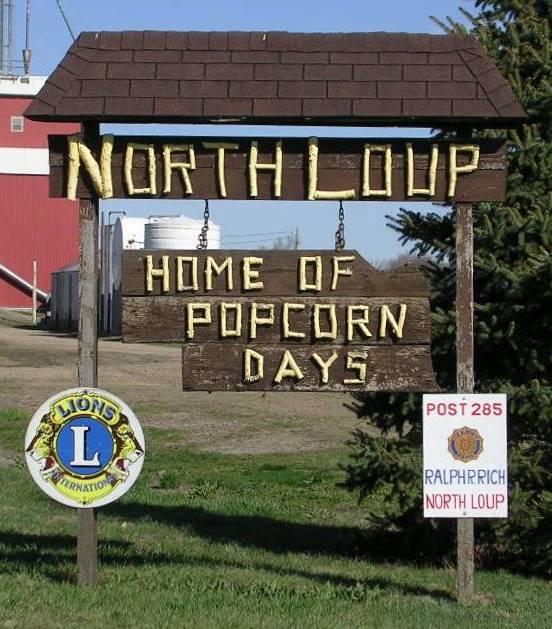 North Loup, NE: North Loup Entery sign