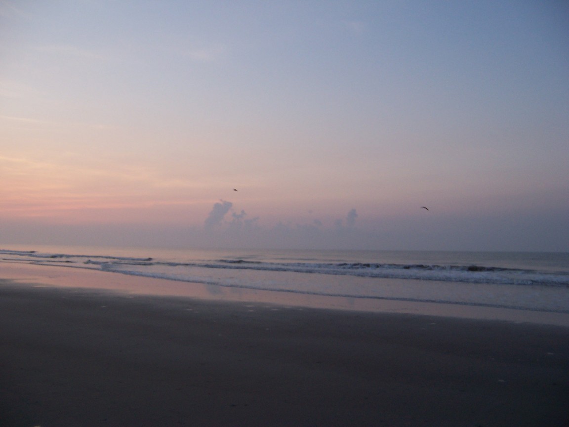 Isle of Palms, SC: A look at the ocean, and clouds before sunrise, Isle of Palms