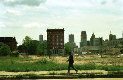 Detroit, MI: This area was once filled with homes.