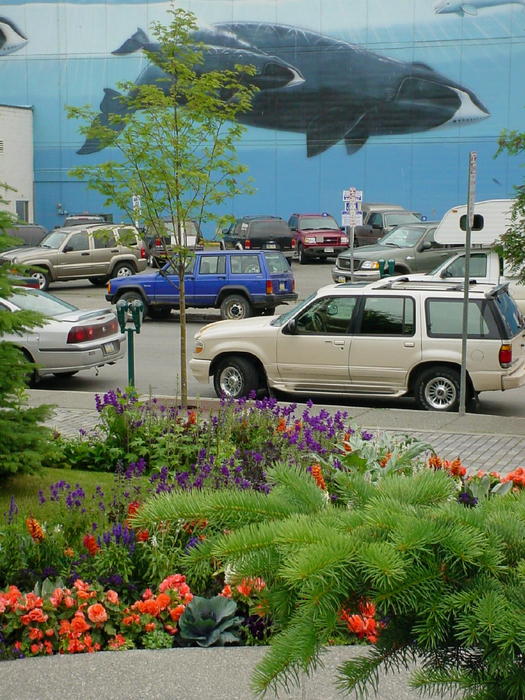Anchorage, AK: 'Whaling Wall' in downtown Anchorage