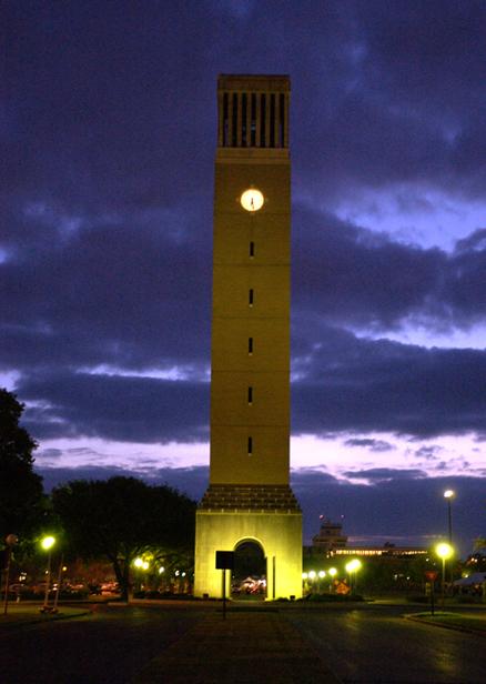 College Station, TX: The Albritton Bell Tower - This 138-foot tower contains 49 carillon bells that were cast in France with total weight of 17 tons, with largest weighing 6,500 pounds.