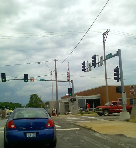 Joplin, MO: Post Office on a cloudy day.
