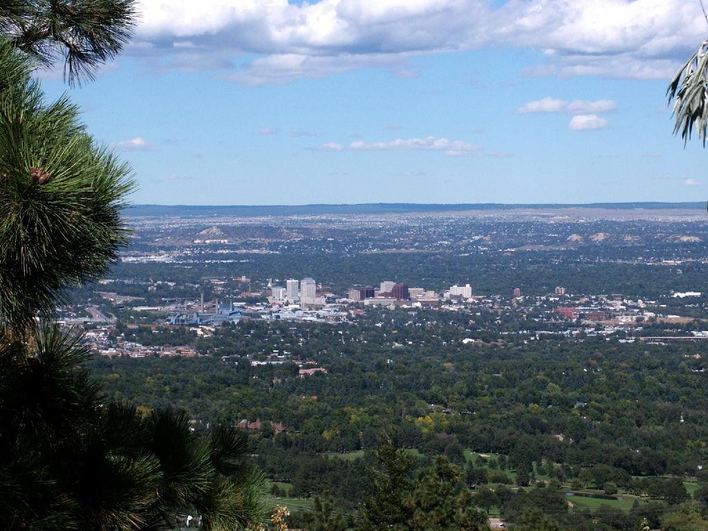 Colorado Springs, CO: View of COS from Cheyenne Mountain