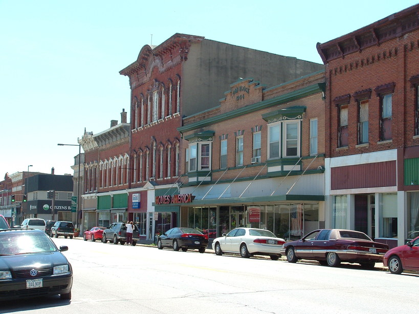 Tipton, IA Looking South on Cedar Street photo, picture, image (Iowa