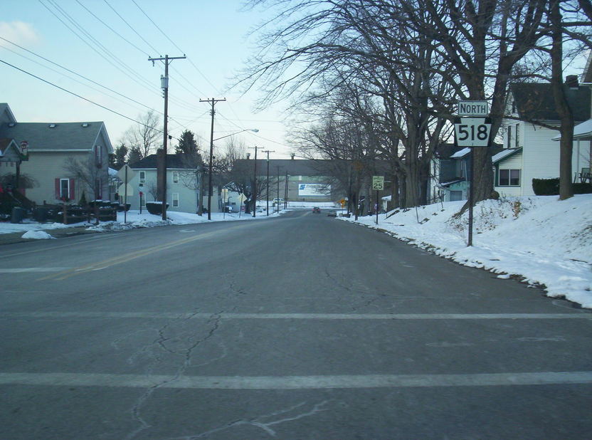 Sharpsville, PA: Taken December 2005 on route 518 North leading into Downtown Sharpsville, with Sharpsville Container at the end of the street