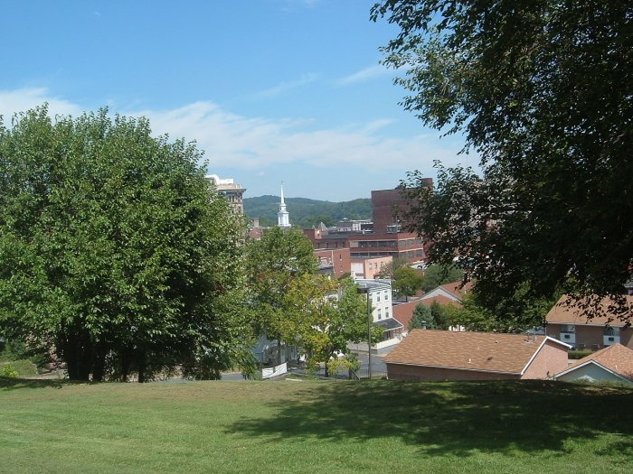 Easton, PA: A picture of Easton from a top one of the city's many hills.