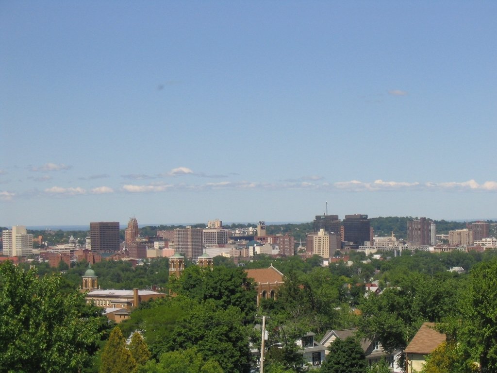 Syracuse, NY: Skyline photo taken from the southwest hills