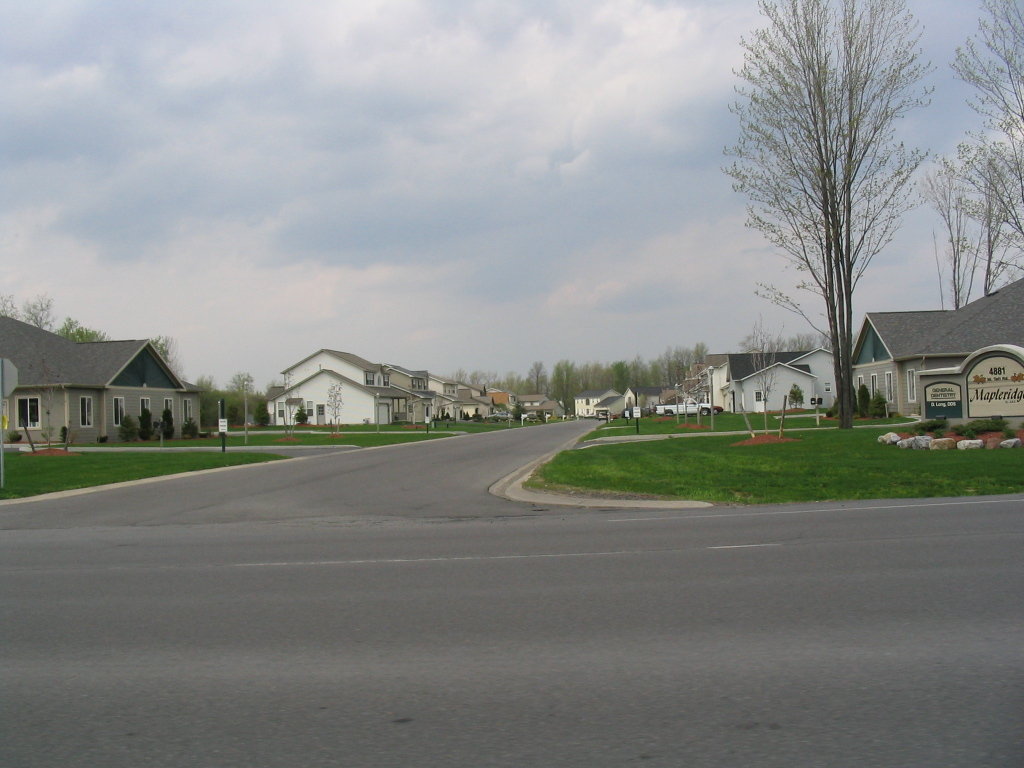 Clay, NY: Typical neighborhood in the Town of Clay in suburban Syracuse, NY