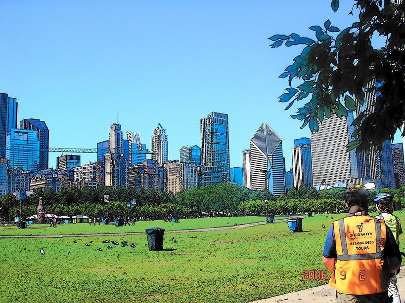 Chicago, IL: Grant park during a Segway Tour