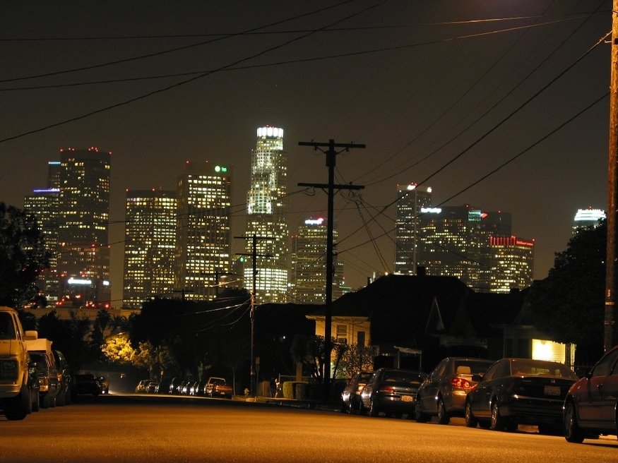 Los Angeles, CA: Downtown from kensington hill