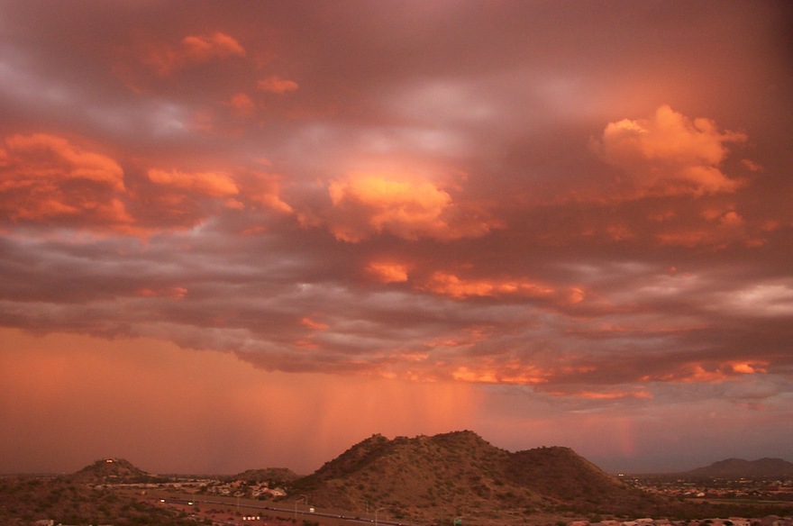 Phoenix, AZ: In all my years in Phoenix purple rain was a first...