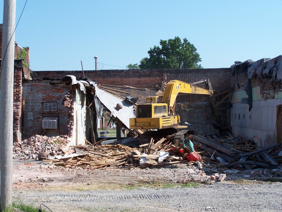 Carrier Mills, IL: Taking down the old bank
