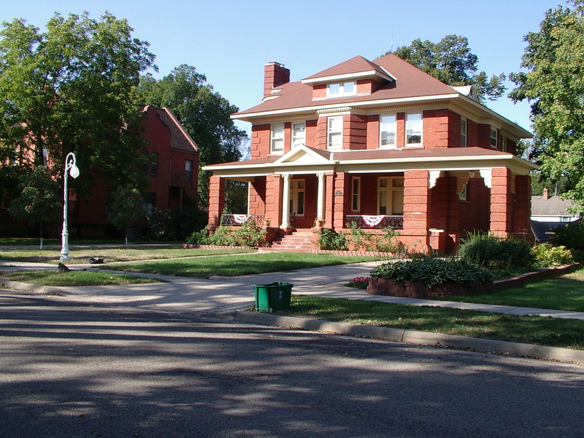 Litchfield, MN: Red Brick Houses.