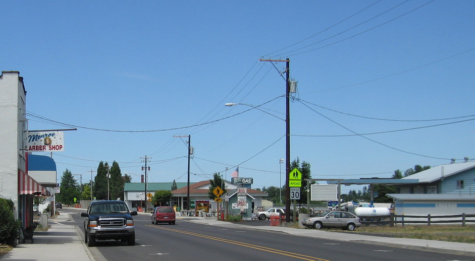 Monroe, OR : Marilyn's barber shop, Monroe OR photo, picture, image ...