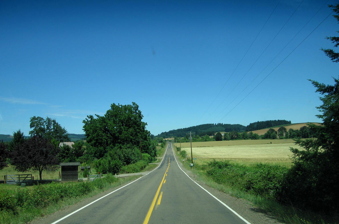 Corvallis, OR: Rural Road near Corvallis OR
