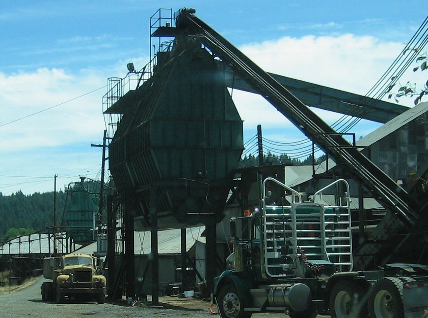 Corvallis, OR: Lumber Mill in the Coast Range near Corvallis OR