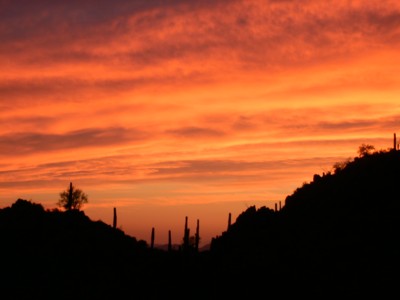 Tucson, AZ: Gates Pass at Sunset