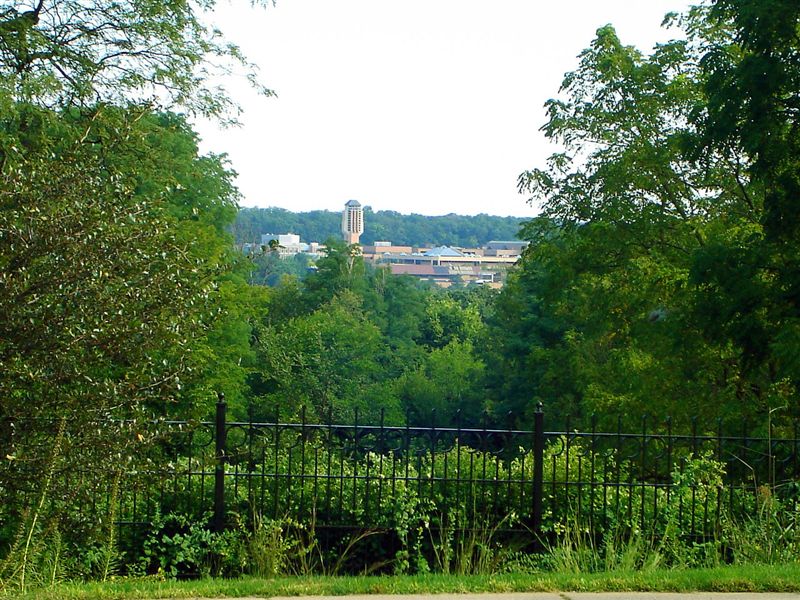 Ann Arbor, MI: North Cammpus as viewed from Nichols Arboretum