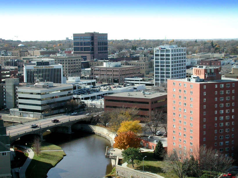 Sioux Falls, SD: view of downton