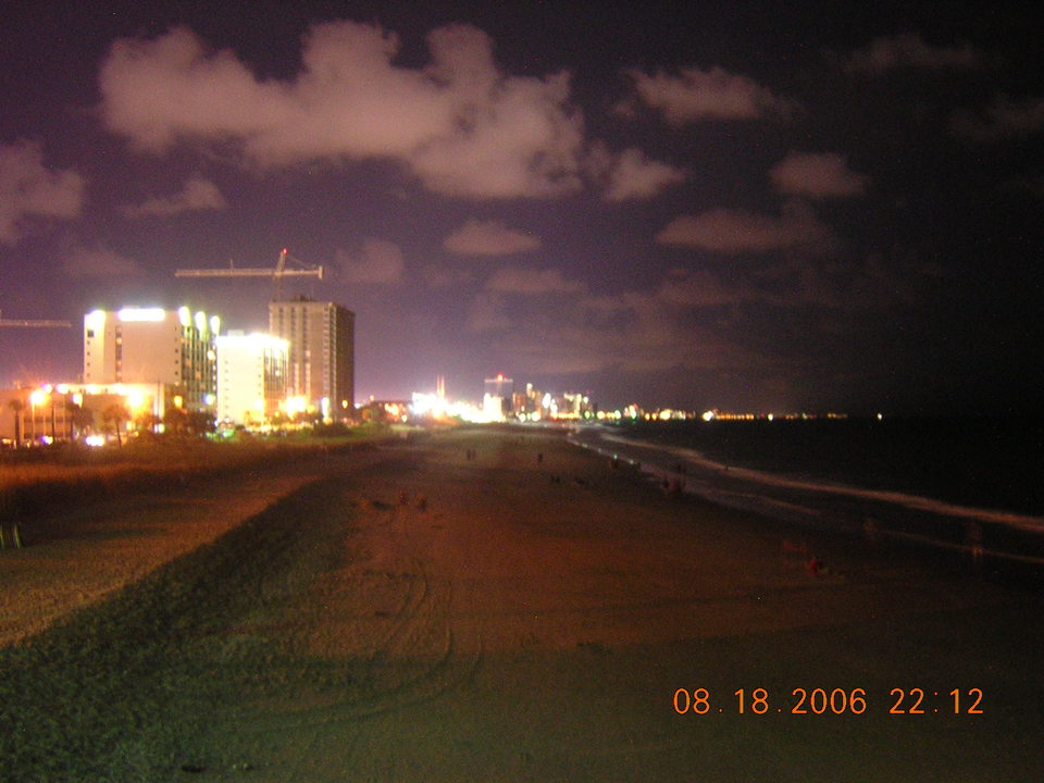 Myrtle Beach, SC: The Grand Strand At Night