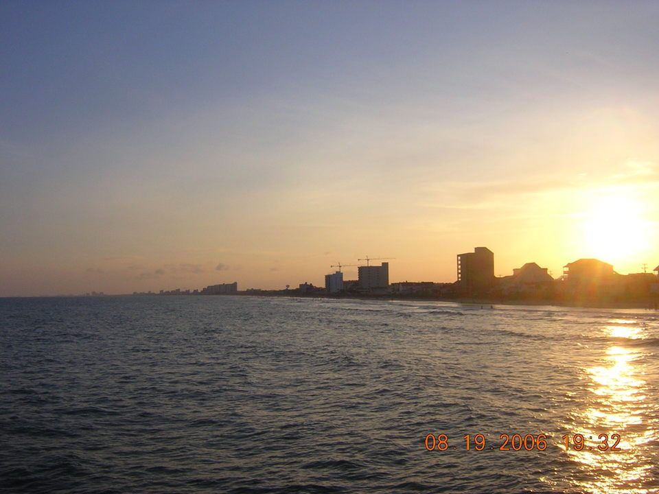 North Myrtle Beach, SC: Sunset From The Cherry Grove Pier/View Of The Grand Strand - Late Summer 2006