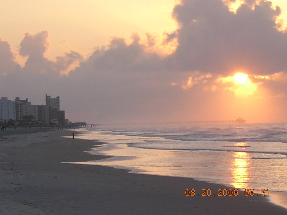 North Myrtle Beach, SC: Sunrise in North Myrtle Beach - Late Summer 2006