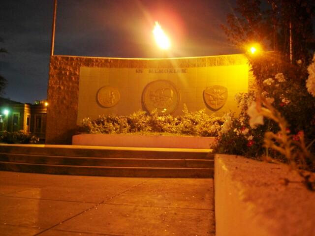 Montebello, CA: War Memorial at Montebello City Park on Whittier Blvd.