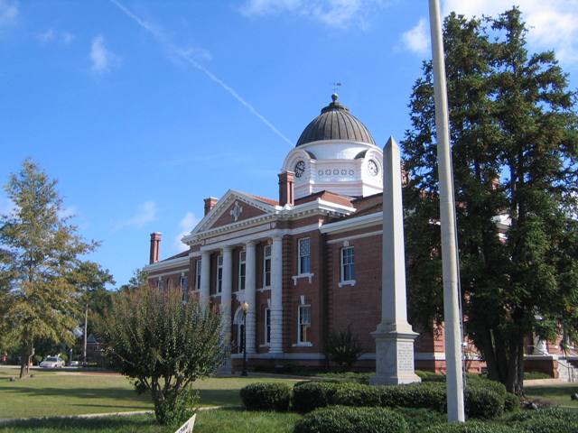 Blakely, GA : Confederate Monument , Flagpole and Early County ...